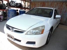 2006 Honda Accord EX White Sedan 2.4L Vtec AT #A24933